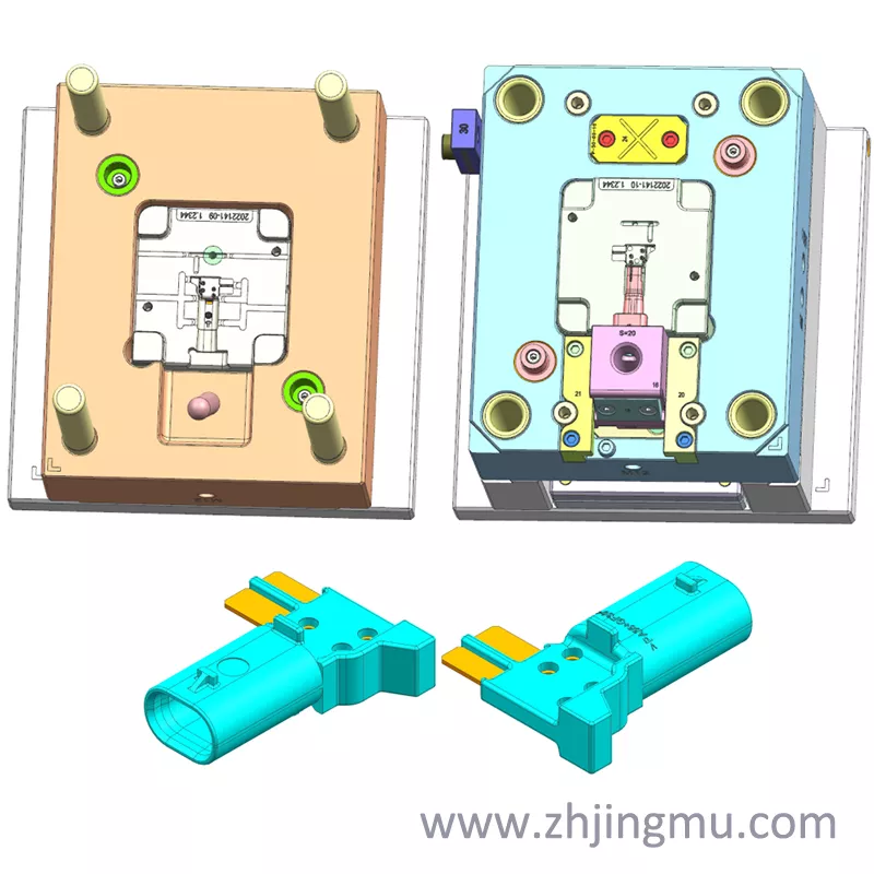 電器連接器硅橡膠模具設計圖