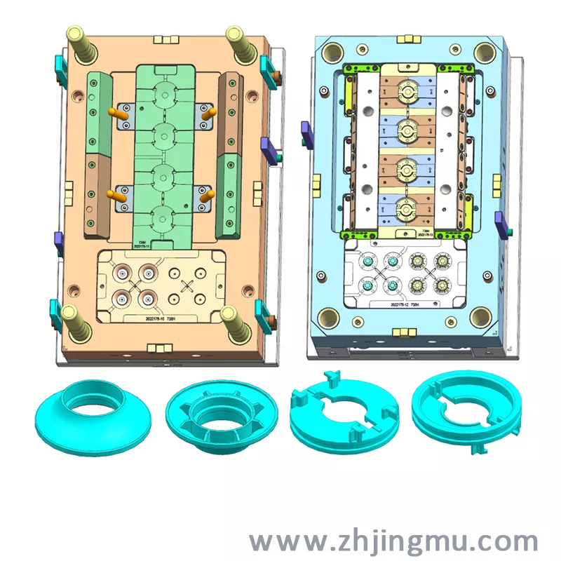 電器硅橡膠注塑模具設計圖