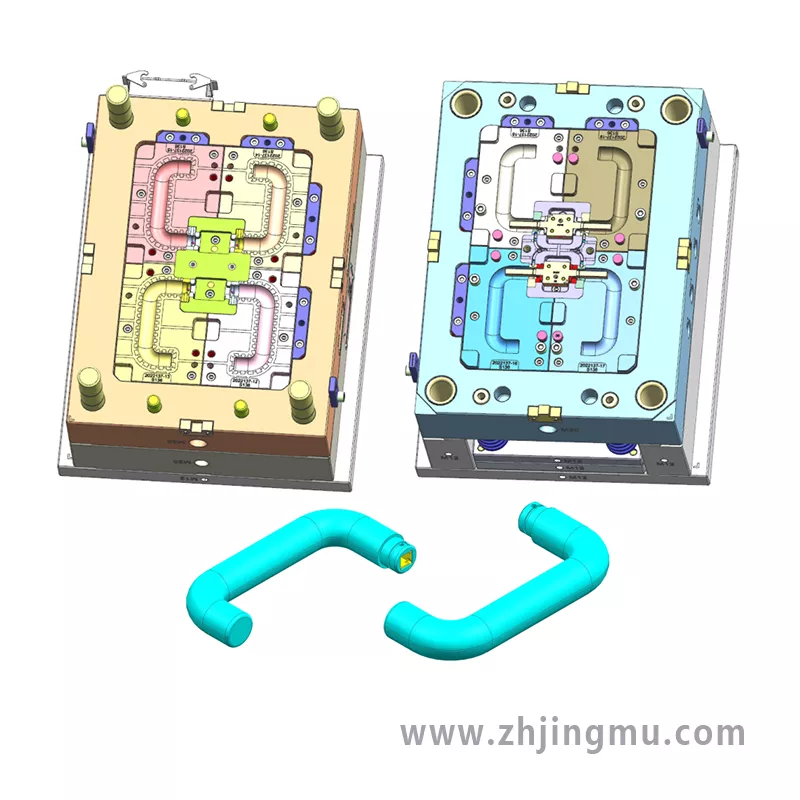 家用電器麻面防火把手塑膠模具設(shè)計圖