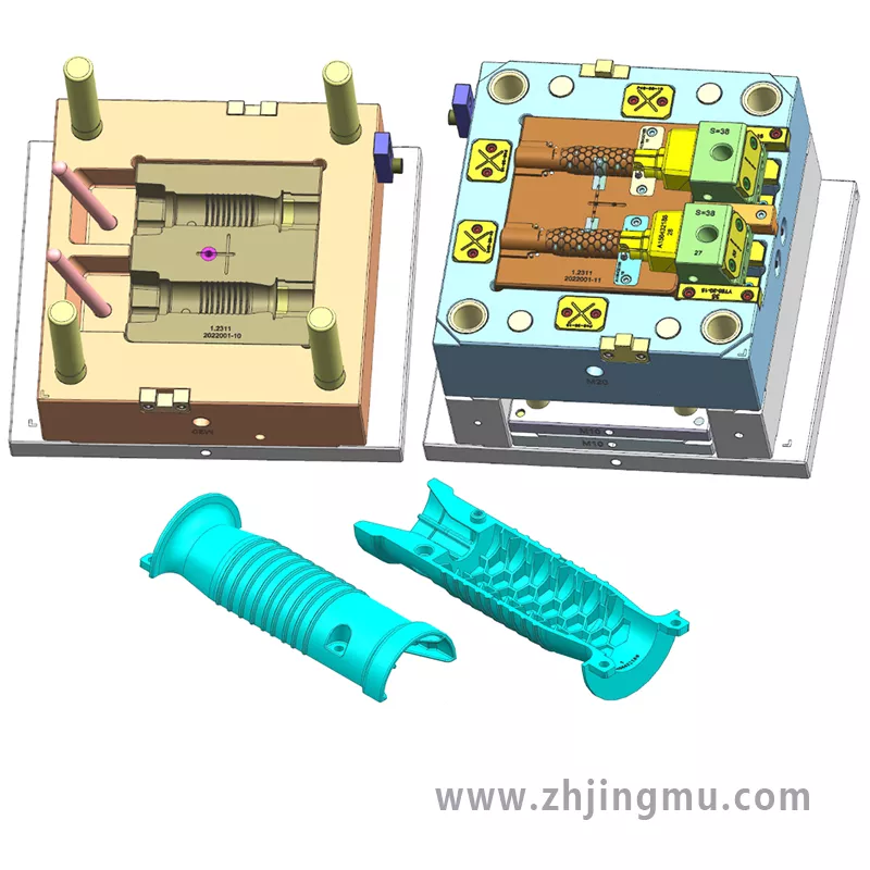 手柄殼塑料注塑模具設(shè)計(jì)圖