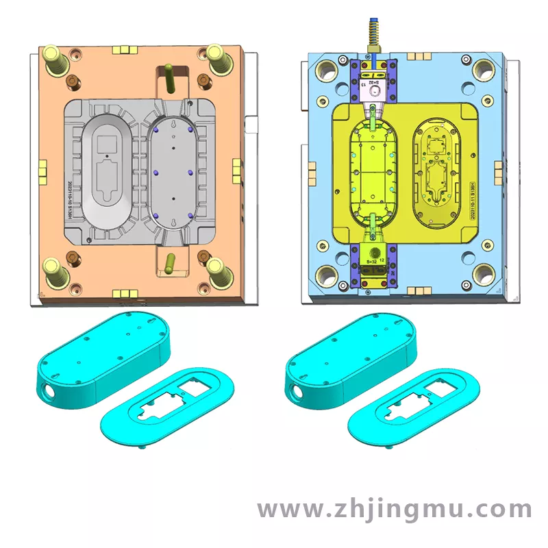 旅充電池樁盒上蓋殼注塑模具設(shè)計(jì)圖