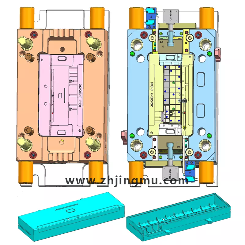 蓄電池盒殼塑料模具設(shè)計(jì)圖